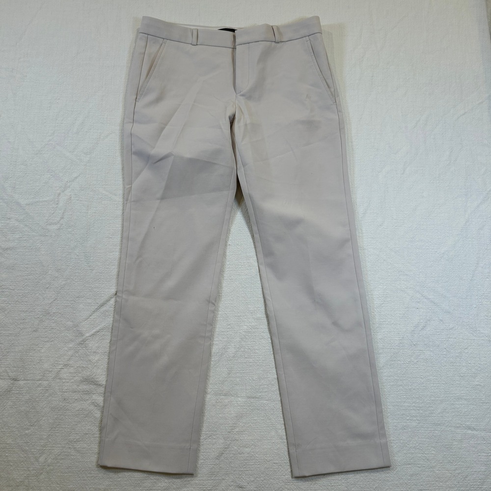 Women's Banana Republic Sloan Slim Fit Ankle Pants Beige Dress Trousers Size 6